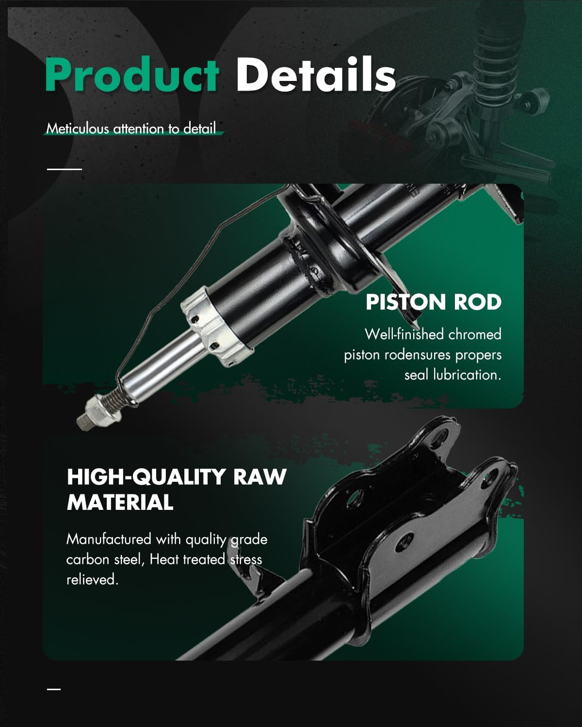 SCITOO Front Shock Absorbers Fits For Ford Escape 2001-2012,For Mazda Tribute 2001-2006 2008-2011,For Mercury Mariner 2005-2011 Auto Shocks 235913 235912 (2Pcs)
