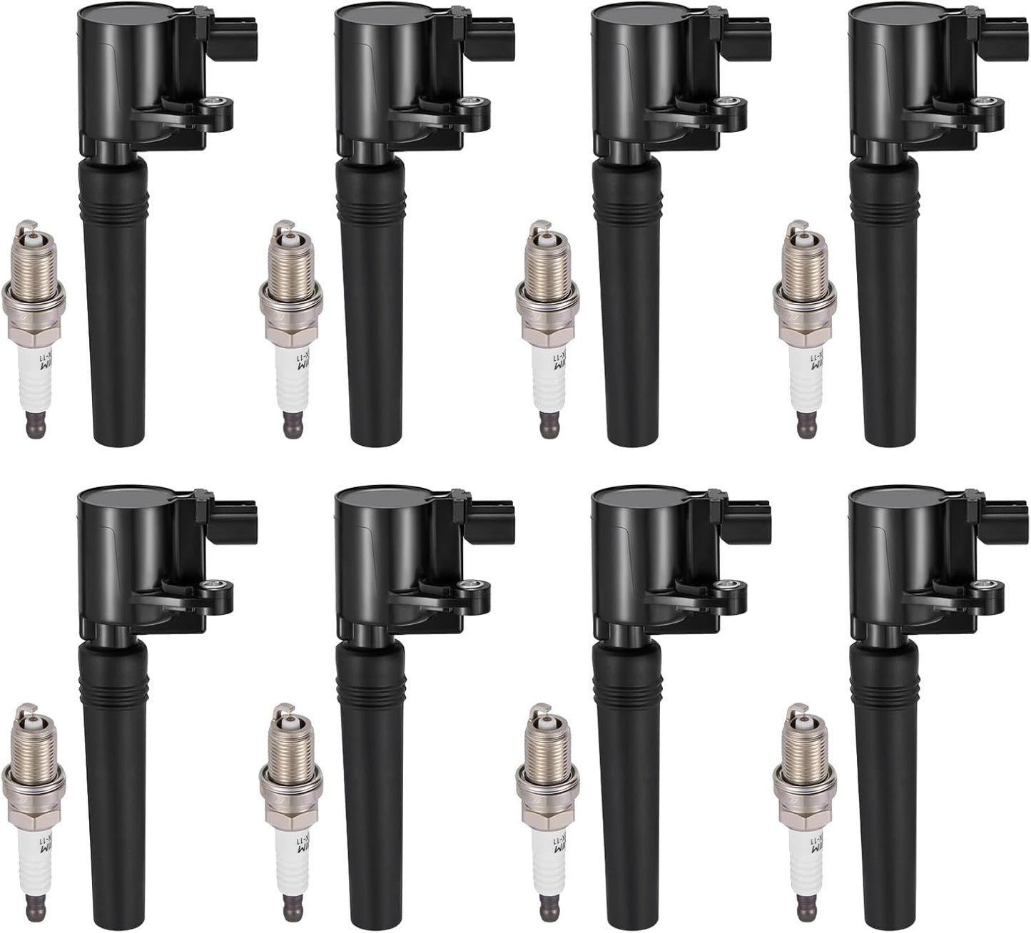 7-Pack UF835 Ignition Coils Compatible with Ford F-150 2018-2021/Mustang 2018-2020 5.0L V8 - Replaces for DG565, 5C2272, JR3Z12029A