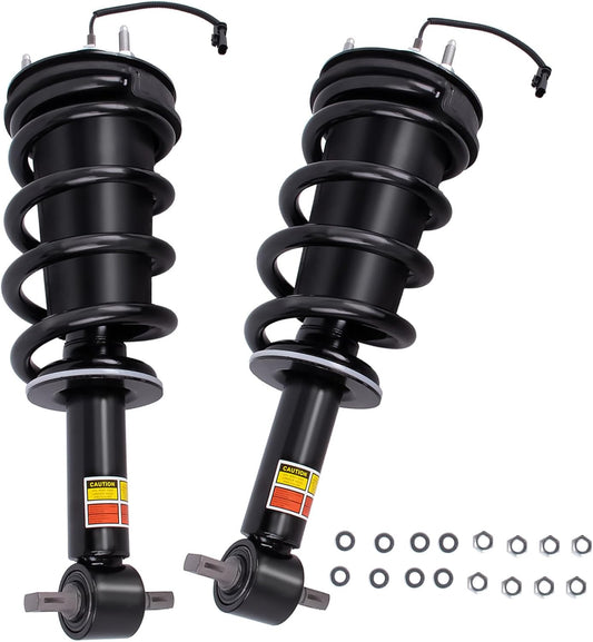 84176631 2Pcs Front Struts Shock Absorber Assembly Magnetic Ride Control with Spring Compatible with Cadillac Escalade ESV Chevy Silverado Suburban Tahoe GMC Sierra Yukon 2015-2020