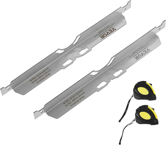 VEVOR Wheel Alignment Tool, 2-Pack Toe Alignment Toe Plates, Stainless Steel Wheel Alignment Tool Plate, Toe Angle Accurate Measurement, Includes 2 Measuring Tapes & Conversion Chart