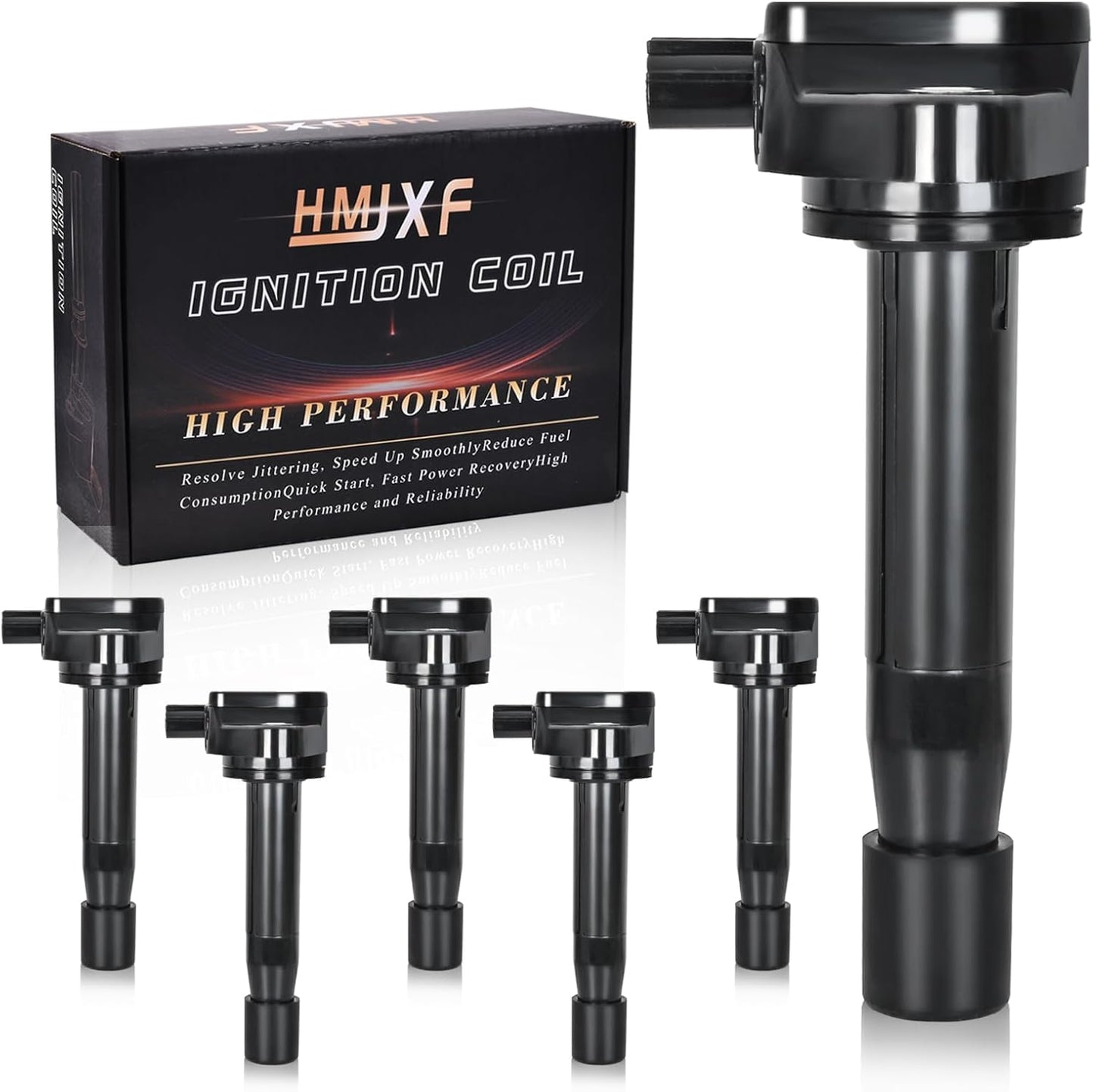 6PCS Ignition Coil packs UF807 0221504038 68223569AB/AC/AD COMPATIBLE WITH CHRYSLER PACIFICA VOYAGER DODGE DURANGO JEEP GLADIATOR GRAND CHEROKEE WRANGLER RAM 1500 3.5 V6