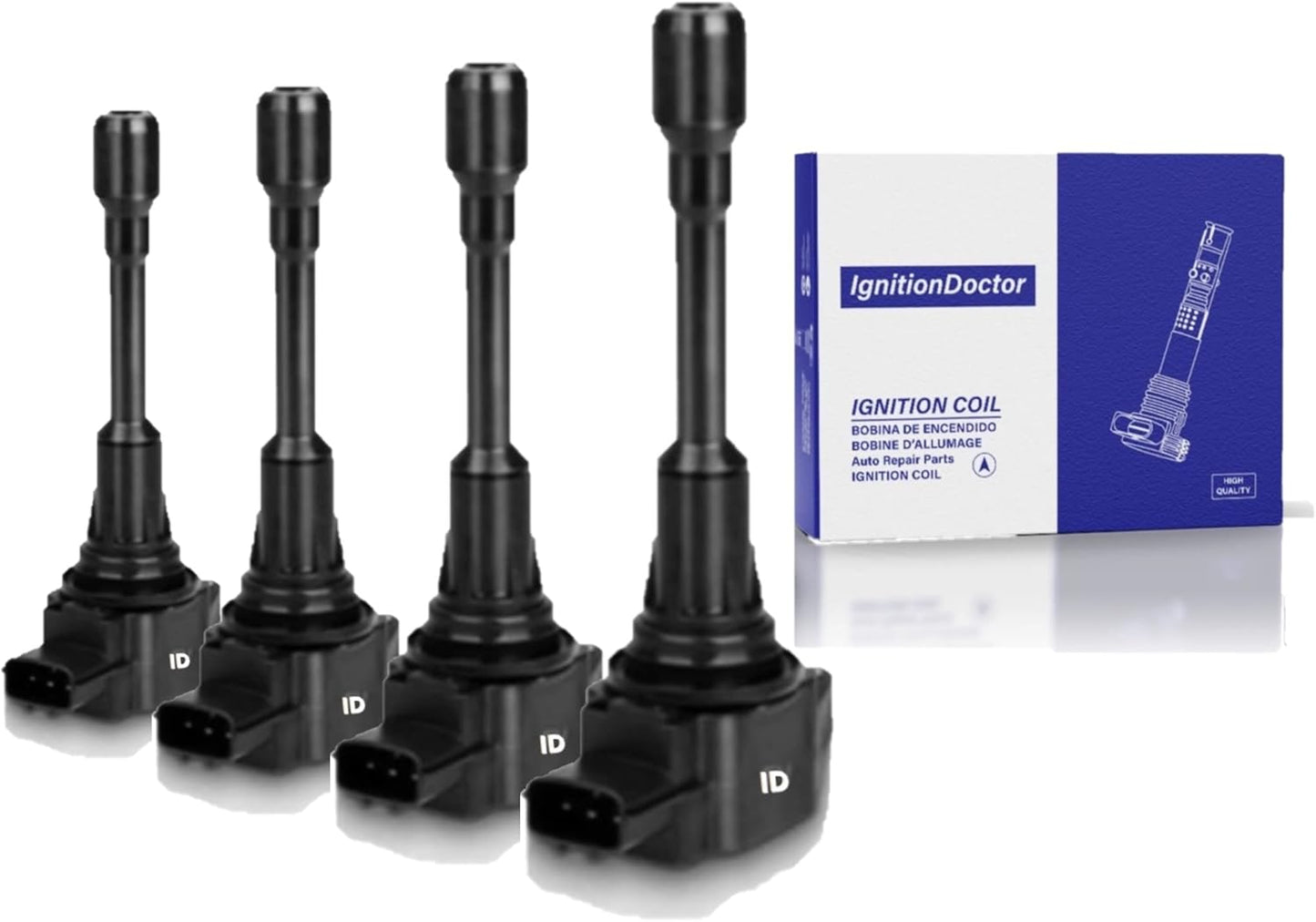 Set of 6 Iridium Spark Plug Ignition Coil Compatible with Avenger Grand Caravan Dodge Journey Jeep Wrangler Chrysler 200 300 Town & Country RAM 1500 2500 3500 Durango 3.6L V6 UF648 9407