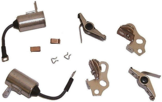 Tune-up kit for Johnson Evinrude 18 20 25 28 33 40 hp Points Condensers Made in USA Replaces 18-5002 172523 Please Read Product Description for Exact Applications