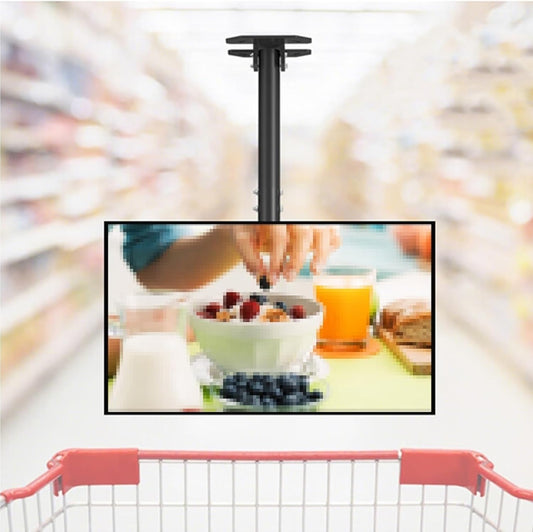 Adjustable Ceiling TV Mount Bracket, LCD TV 360 Degree Rotating Frame Stand,Fits 37-85inch TVs, Max VESA 600x400mm, with Loading 176 Lbs