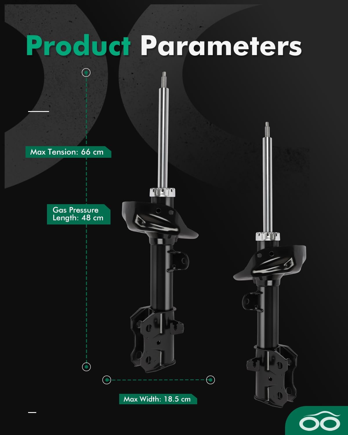 Shocks Absorbers,SCITOO Front Gas Struts Shock Absorber Fit for 2007 2008 2009 2010 2011 2012 for Acura RDX,2007 2008 2009 2010 2011 2012 for Honda CR-V 339261 72491 339262 72492 Set of 2