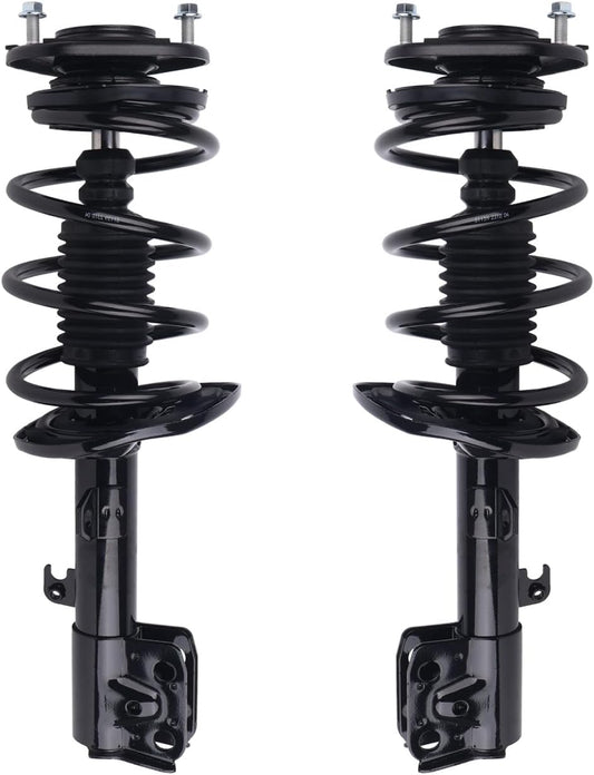 Autoround 172990 172989 Front Complete Shock Absorber Compatible with Toyota Corolla 2014 2015 2016 2017 2018 2019 1.8L L4, Left & Right Struts with Coil Spring Assembly