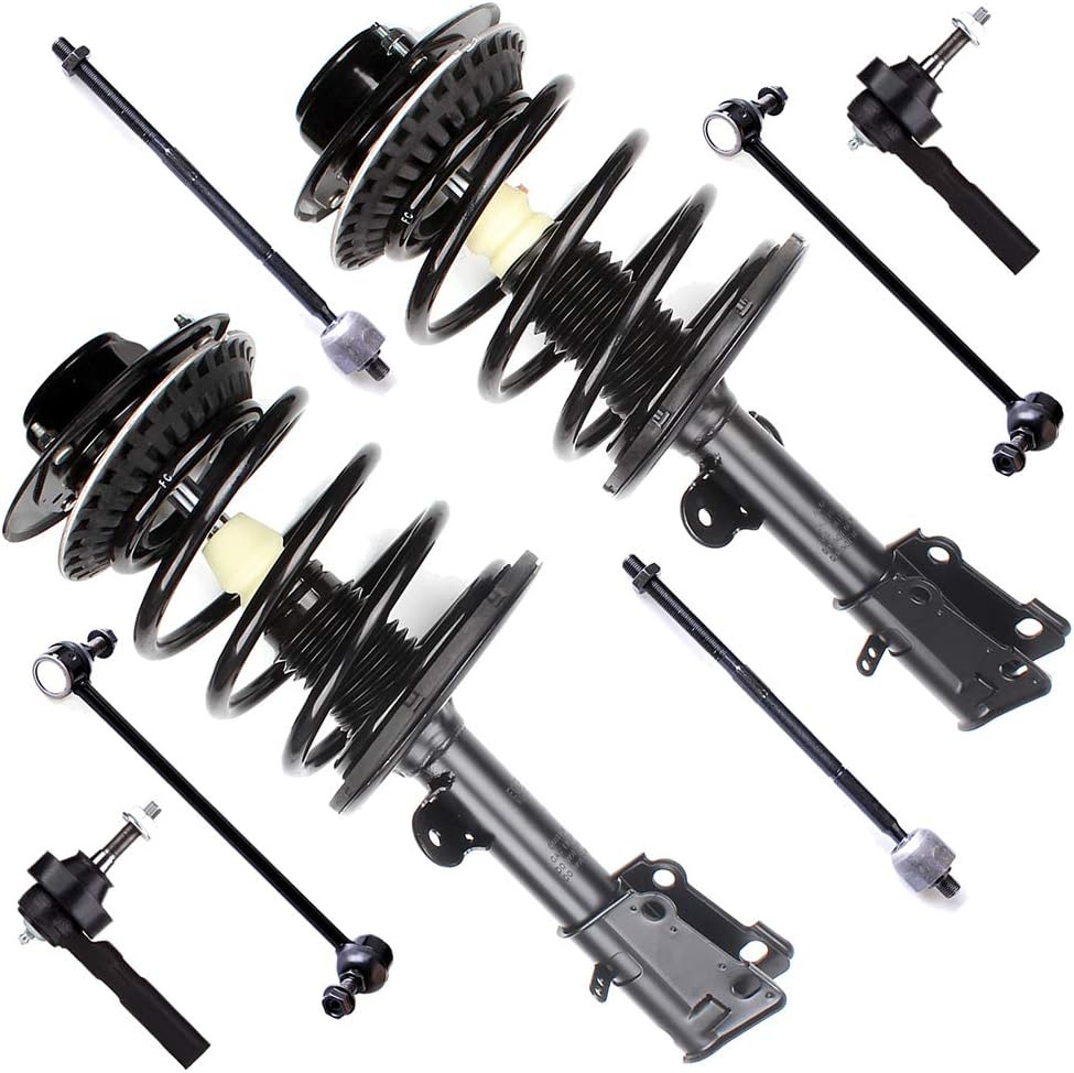 SCITOO Struts suspension kit for 2001-2007 For Dodge Grand Caravan struts 2001-2007 for Chrysler Town & Country 2001-2007 For Dodge Caravan shock struts Front Complete Strut Tie Rod Sway Bar 8pck
