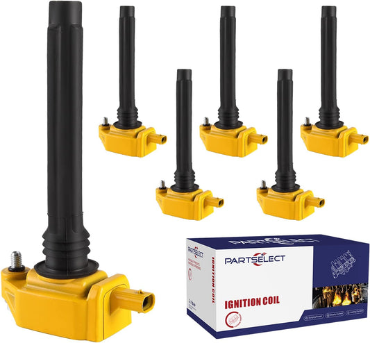 6PCS Ignition Coil Pack UF648 C1791 5C1848 Replacement for Jeep Grand Cherokee Wrangler for Dodge Avenge Challenger Charger Durango RAM 1500 for Chrysler 300 for VW Routan 3.6L V6 2011-2016