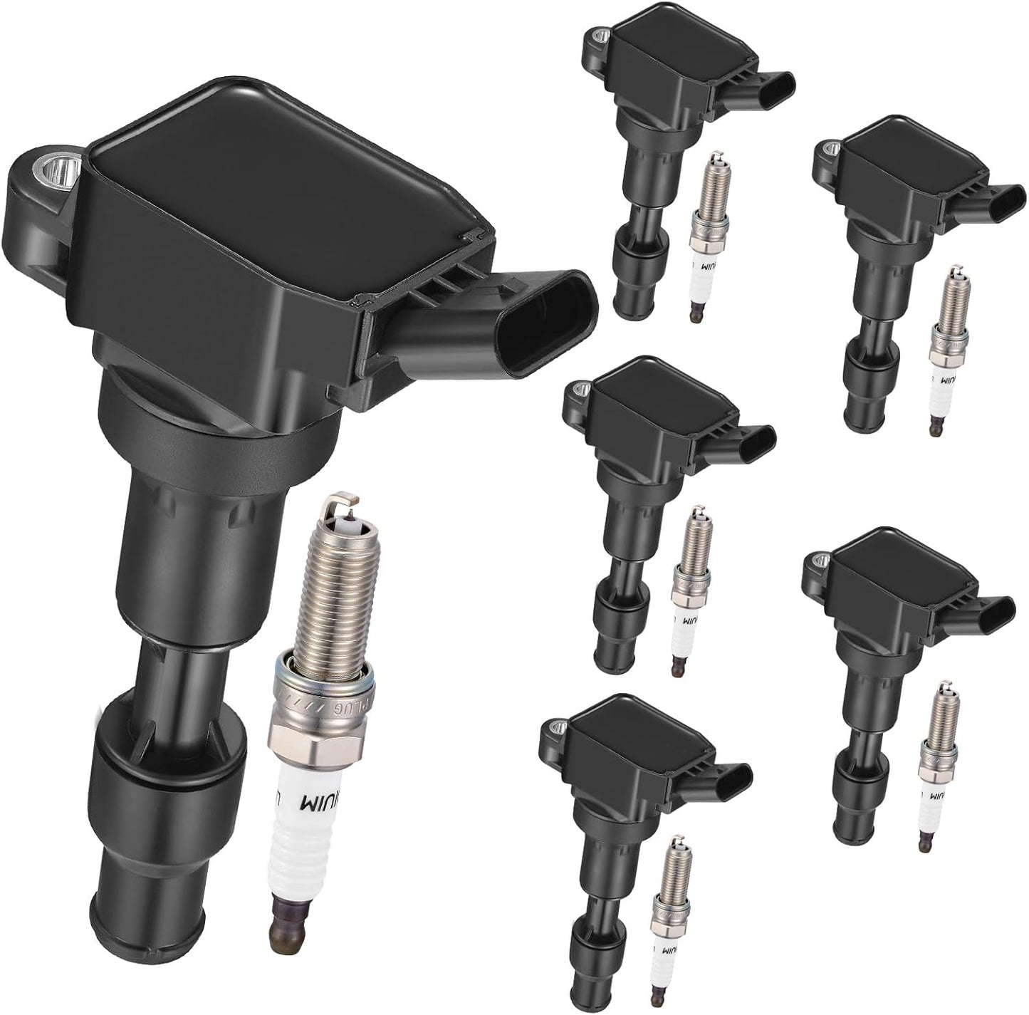 1-Pack UF284 Ignition Coils Compatible with Hyundai Sonata, Compatible with Kia Magentis Optima, V6 2.5L 2.7L - Replaces C1227 UF337 UF-284 UF-337