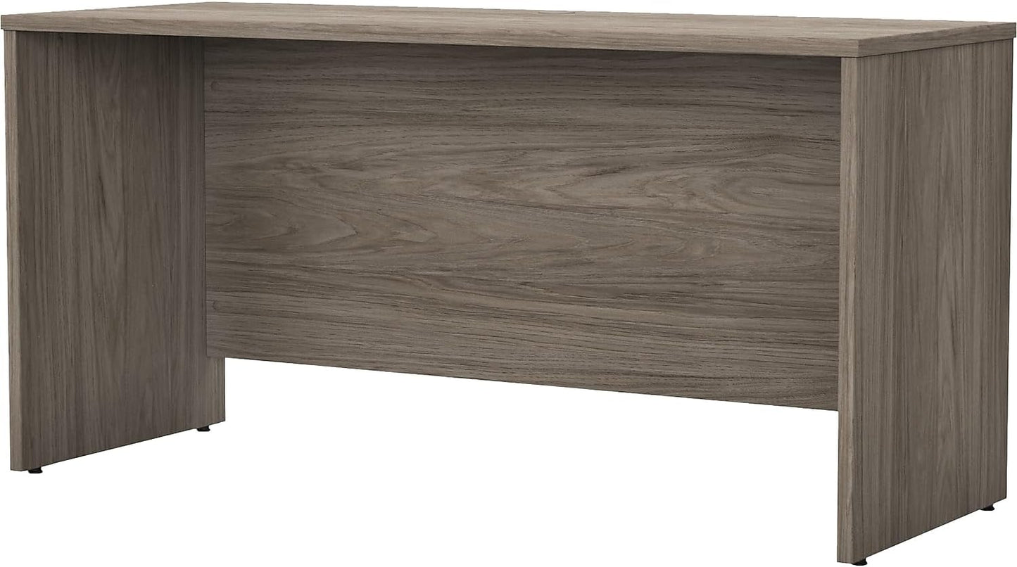 Bush Business Furniture Studio C 60W x 24D Credenza Desk in White, Computer Table for Home or Professional Office