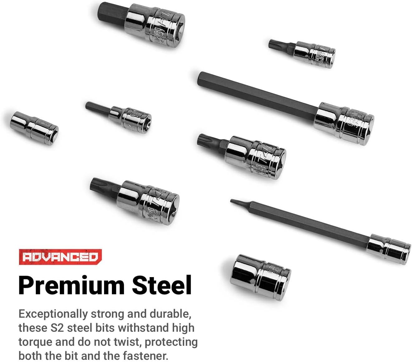 Capri Tools Master Bit Socket Set, Advanced Series, 88-Piece (30500-88MS)