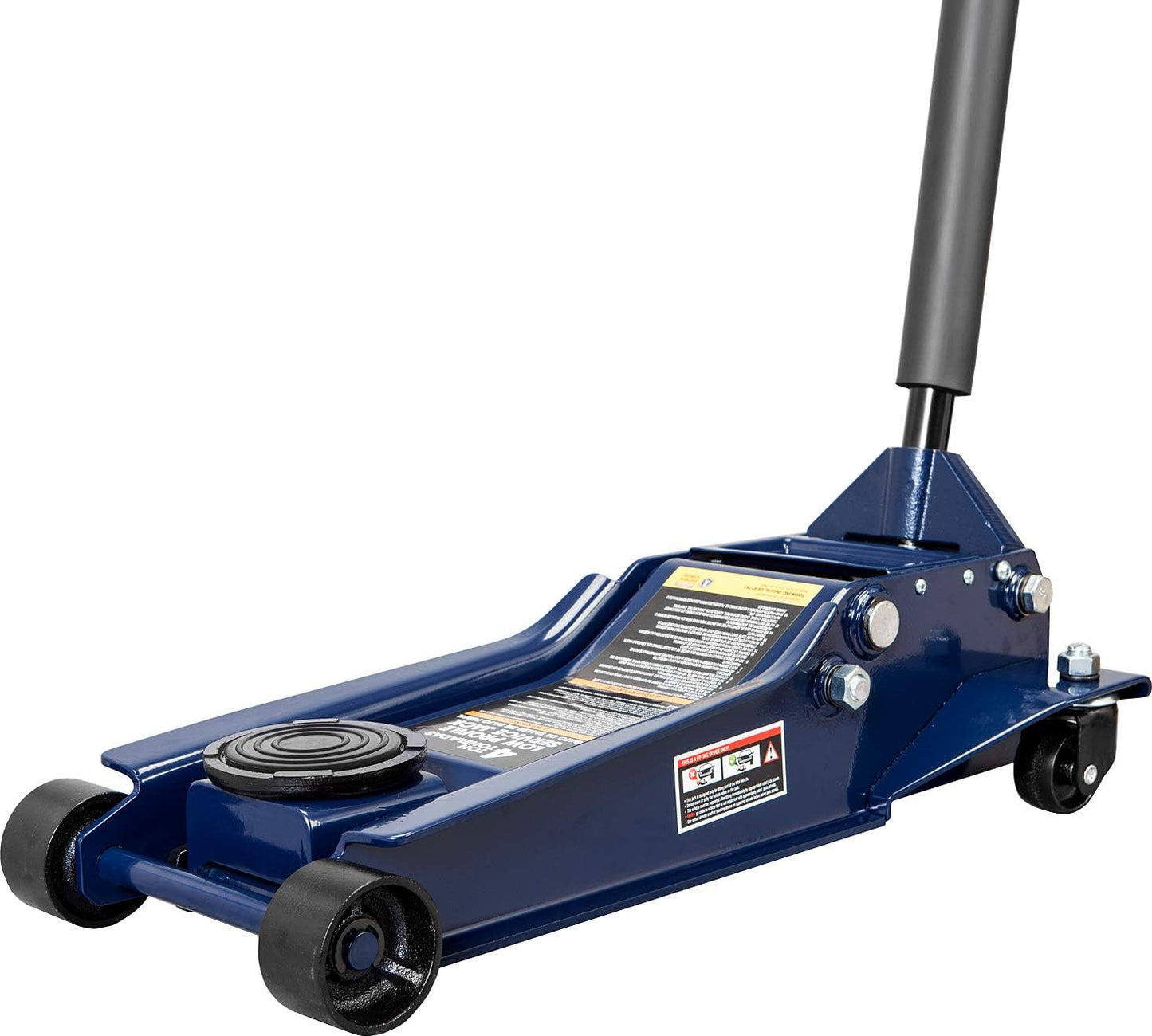 TCE TCET825051 Torin Hydraulic Low Profile Trolley Service/Floor Jack with Single Piston Quick Lift Pump, 2.5 Ton (5,000 lb) Capacity, Blue