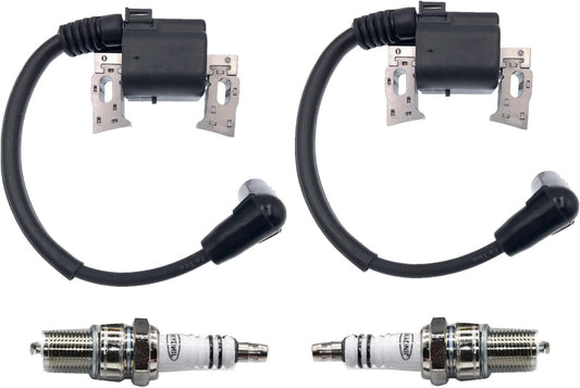 2PCS Ignition Coils 30500-Z6L-043 With Spakr Plug For Honda GX630 GX660 GX690 GXV630 GXV660 GXV690R