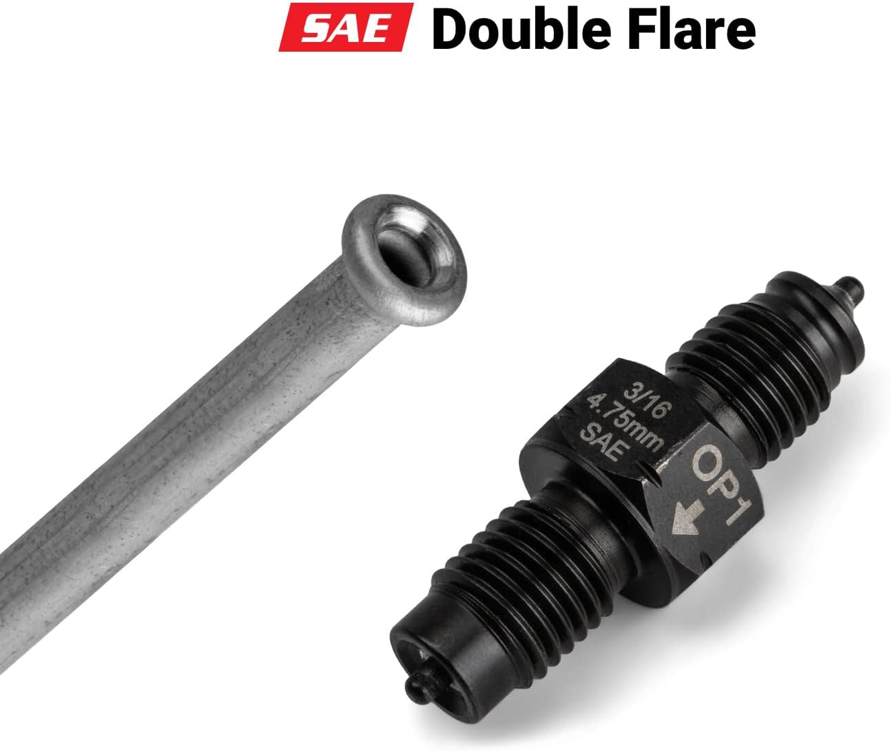 Capri Tools 3/16 in. Dual Head Flaring Tool, makes 4.75 mm ISO/DIN Bubble Flare and 3/16" SAE Double Flare