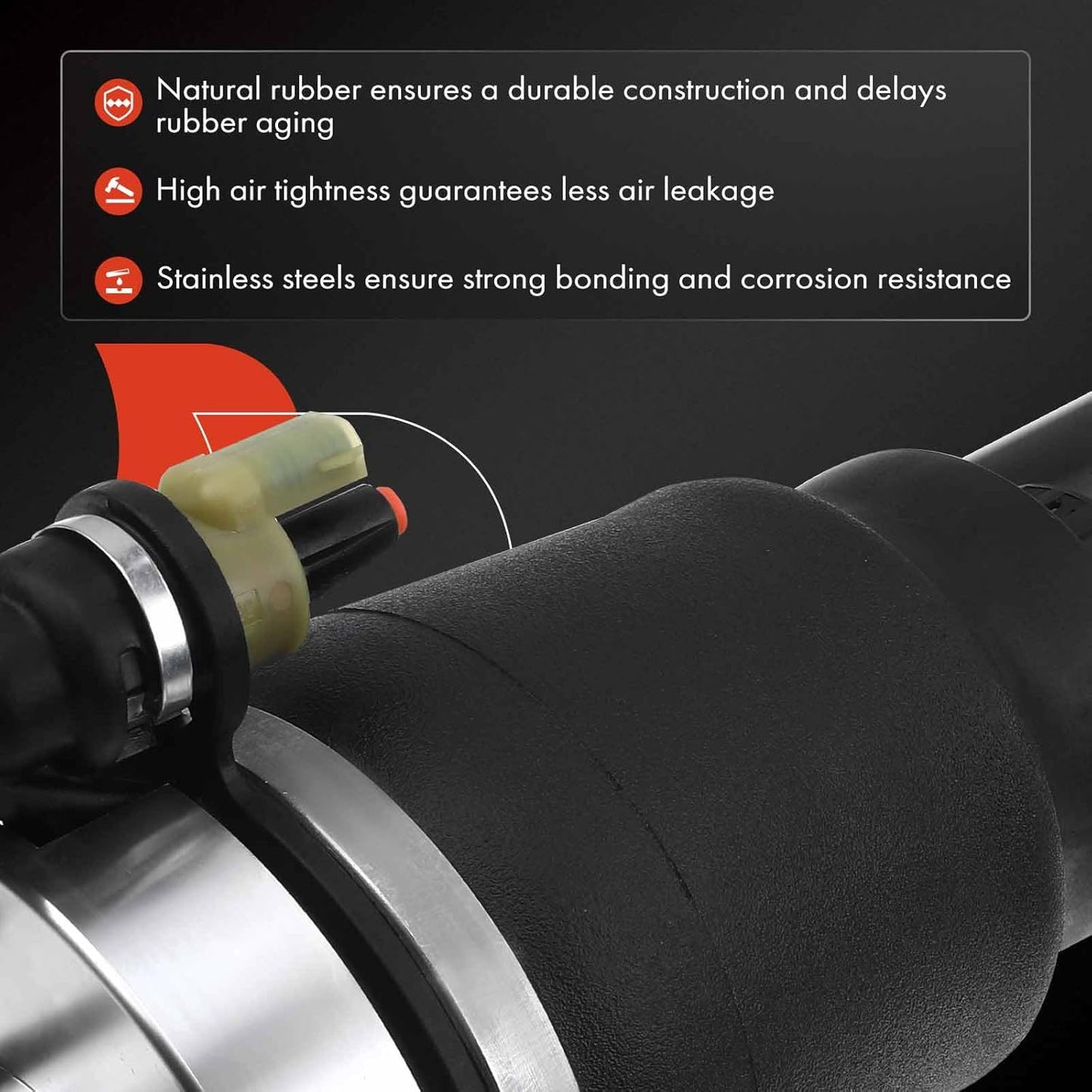 A-Premium Front Right Air Suspension Strut Shock Absorber Assembly Compatible with Ford Expedition & Lincoln Navigator 2003-2006 V8 5.4L, Passenger Side, Replace# 3L1Z18124DA, 3L1Z18A099AA