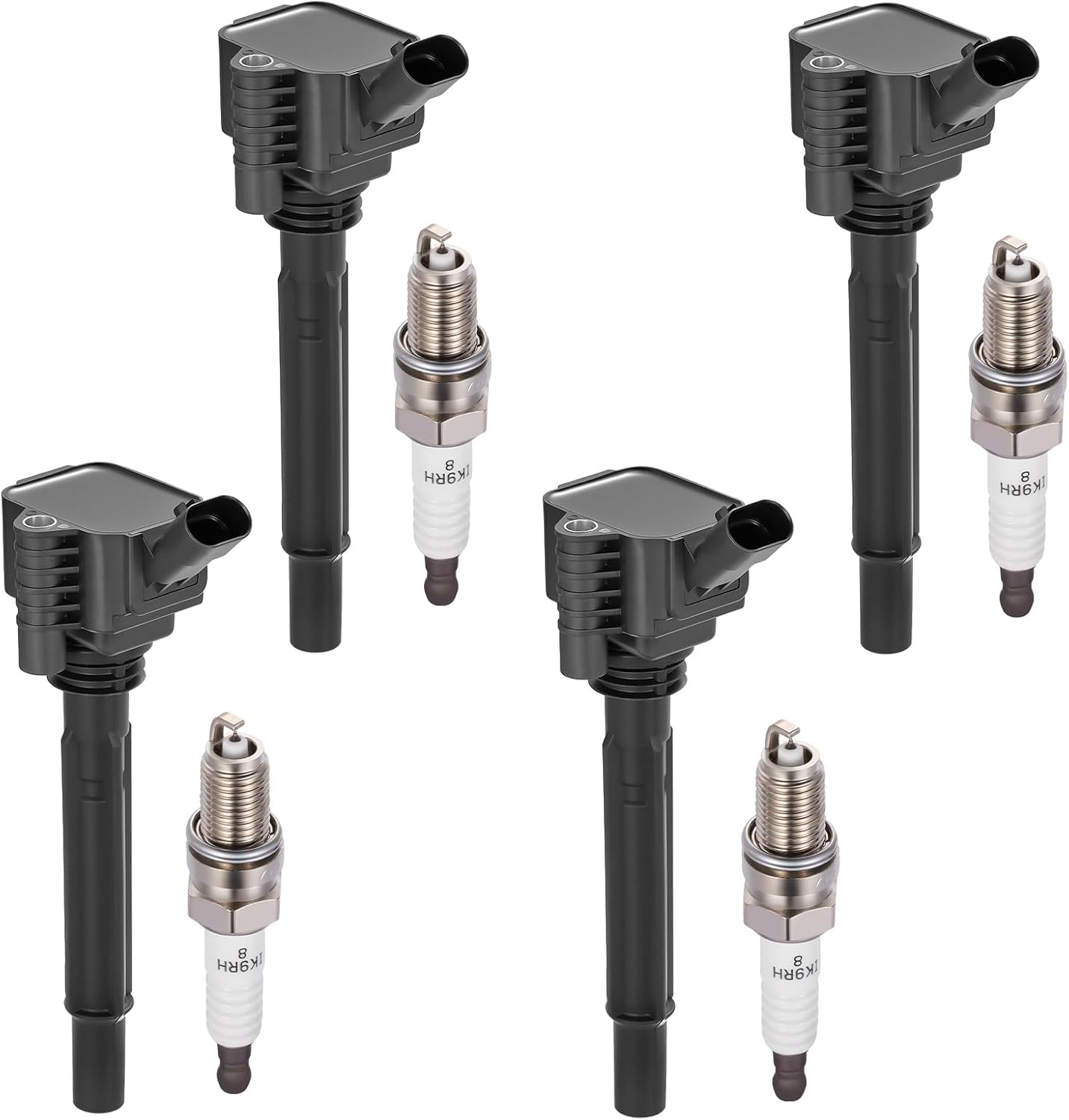BDFHYK Ignition Coil Pack UF807 and Iridium Spark Plugs 93175 Compatible with Chrysler Pacifica Dodge Durango Jeep Grand Cherokee Wrangler Ram 1500 3.6L V6 68223569AB LKR7DIX-11S, Sets of 6