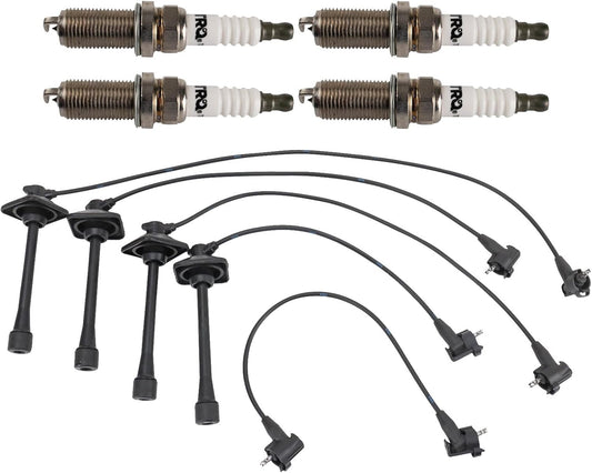 TRQ Ignition Kit Spark Plugs Wire Set Compatible with 1993-1999 Toyota Celica