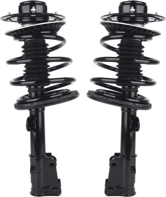 Autoround 171572R+171572L Front Complete Shock Absorber Compatible with Dodge Caravan/Grand Caravan 2001-2007, Chrysler Voyager 01-03/ Town & Country 01-07, Left & Right Struts w/Coil Spring Assembly