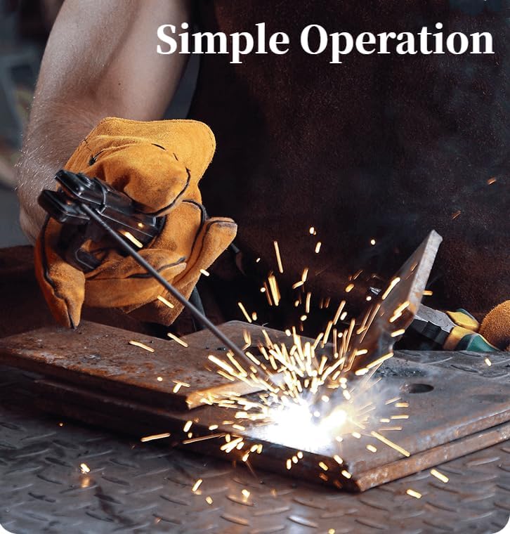 Stick Welder 250A 20PCS Welding Rods 16 Inches Gloves Welding Machine, Super MINI Welder Portable Hammer, IGBT Inverter Welder Machine 110V, Beginner Hobbyists Home Repairs DIY Projects (Red)