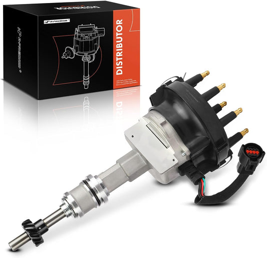 A-Premium Ignition Distributor with Cap and Rotor Compatible with Ford F-250 1988-1996, F-250 HD, F-350, F-53 Motorhome Chassis, F-600, F-700, F-800, F-Super Duty, E-250 E-350 Econoline Club Wagon