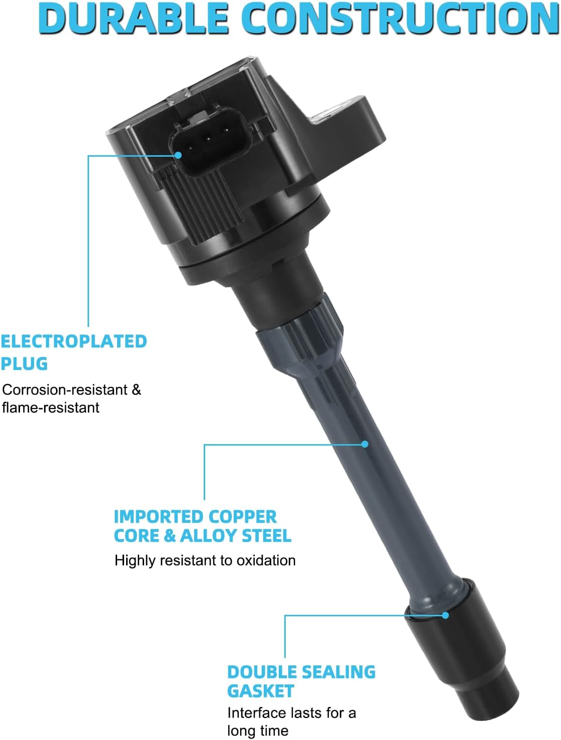 Set of 4 UF781 Ignition Coil Pack (1.5L 2.0L) 2016-2023 For Acura RDX TLX,For Honda Accord CR-V Civic,Replace # GN10886 CM11-124A CM11124A 30520-59B-013 3052059B013 3052059B023 95660 49183