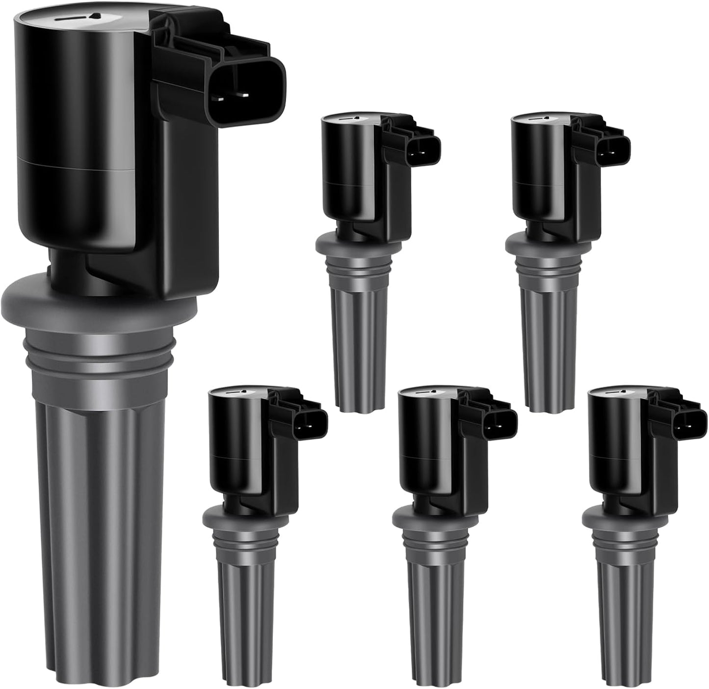 SCITOO Ignition Coil Coils Pack fits for Porsche Cayman 2.9L 2009-2012 for Cayman 2.7L 2014-2016 for Boxster 2.7L/3.4L 2013-2016 for 911 3.8L 2009-2017 for 911 3.4L 2012-2016 UF641 set of 6