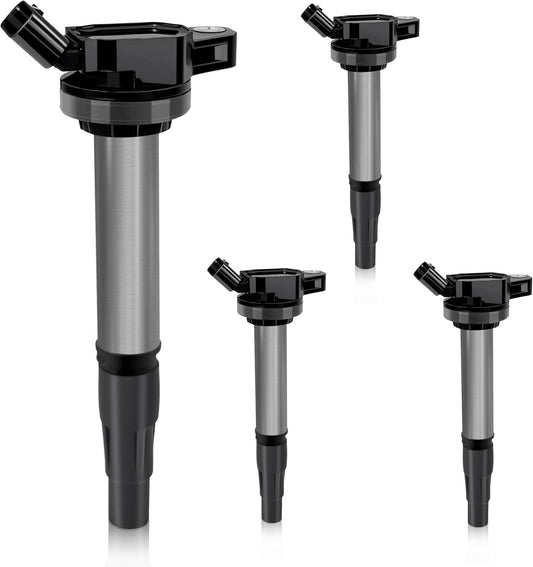 Set of 4 UF596 Ignition Coil Pack Compatible with 1.8L L4 2009-2001 Toyota Corolla Matrix CorollaiM C-HR Prius Prius V/2008-2016 Scion XD IM/Pontiac Vibe/Lexus CT200h Replaces#UF619 90919-02252 C1714