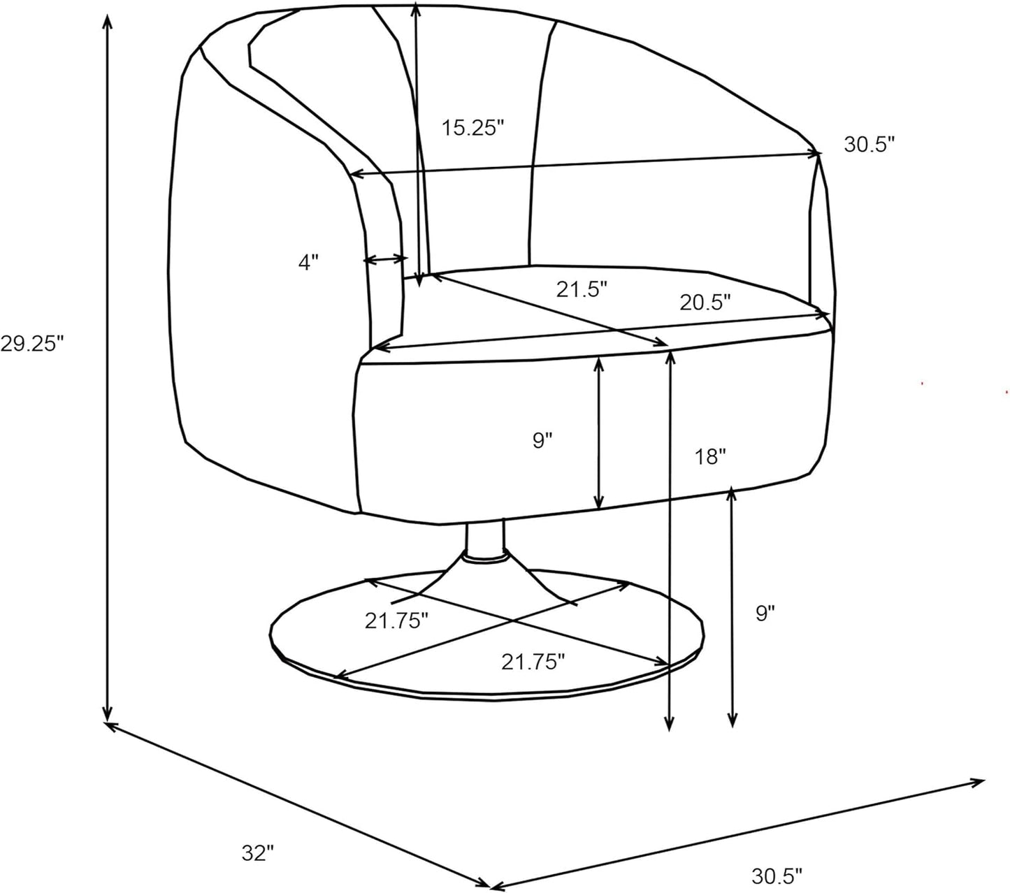 Coaster Home Furnishings - Dave - Boucle Fabric Upholstered Barrel Back Swivel Accent Chair with Pedestal Base, Tapered Off Armrests and 360-Degree Swivel - Living Room - Beige - 905739