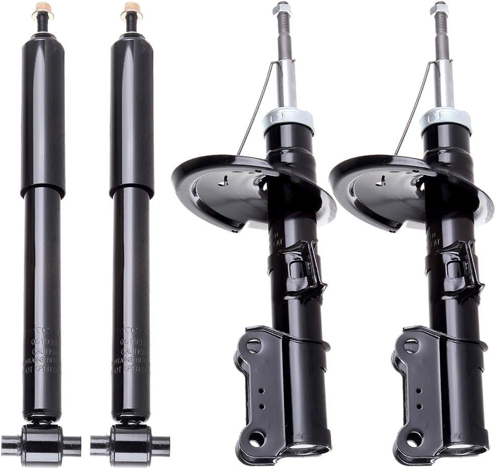Set of 4 Front Rear Shocks,ROADFAR Shock Absorbers Set Fit for 01 02 03 04 05 06 07 08 09 for Volvo for S60,96 97 98 99 00 01 02 03 04 05 06 for Volvo for S80,01 02 03 04 05 06 07 for Volvo for V70