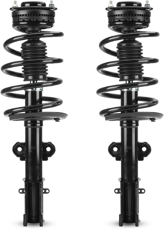 171128L 171128R Front Struts Shocks w/Coil Springs for 2008-2019 Dodge Grand Caravan (Exc. RT/GT), 2008-2016 Chrysler Town & Country (Exc. S), Absorbers 2009 2010 2011 2012 2013 2014 2015 2017 2018