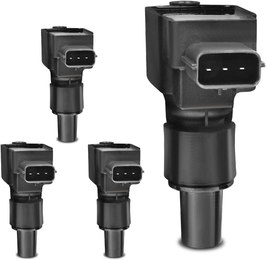 A-Premium Engine Ignition Coil Pack Compatible with Mazda RX-8 R2 1.3L 2004-2011, 4-PC Set