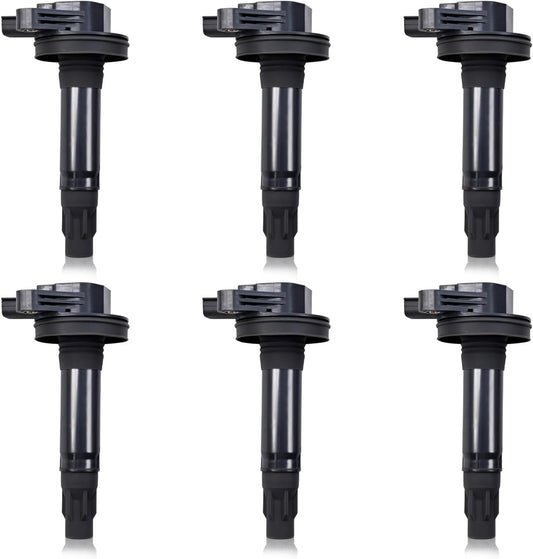 Set of 6 Ignition Coil Packs UF595 UF553 5C1652 E1053 DG520 Compatible with Ford Lincoln Taurus Explorer F-150 Mustang Transit 150 250 350 MKS MKT MKX MKZ - 3.5L 3.7L V6