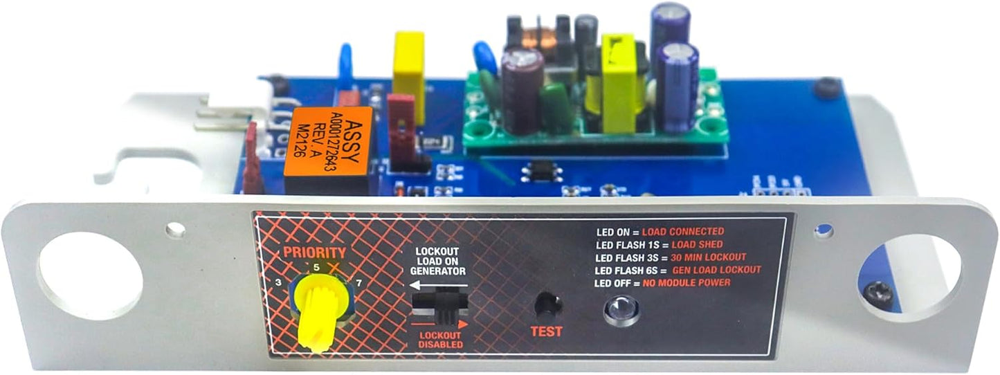 Upgrade 50Amp Smart Load Manager Load Shed Module Control Board Replacement for Generac 7000 50Amp 7006 100Amp,Protects Generator from Overload -Equip with Your SMM 50A-200A.