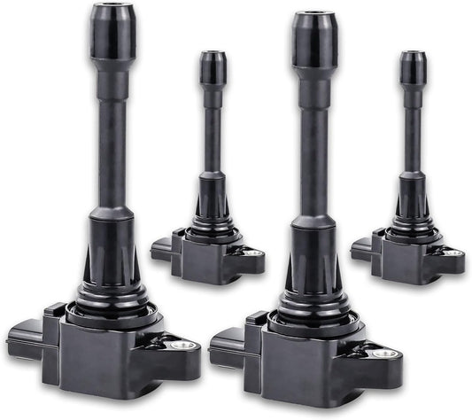 Set of 4 Ignition Coil Pack 2007 2008 2009 2010 2011 2012 Replacement for Nissan Altima Versa Sentra Cube Rogue Frontier 2013 2014 2015 Infiniti M56 FX50 QX60 QX70 2.5L 2.0L 1.8L Replace# UF549