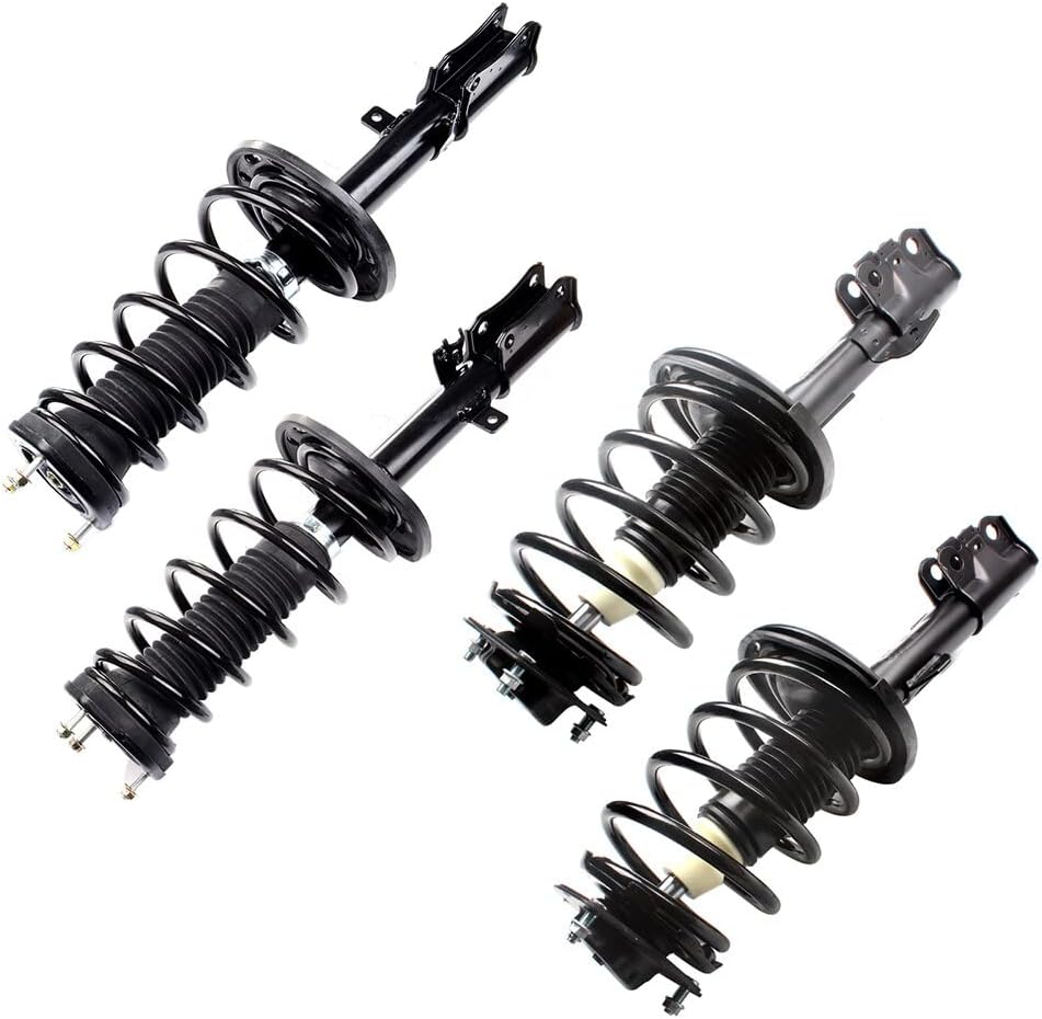 Coil Spring Shock Absorber Assembly Fit for 2004-2006 for Toyota for Solara/Camry Front & Rear Struts and Shocks Complete Assembly Replace 172205 172206 172208 172207 Struts Shocks Kit