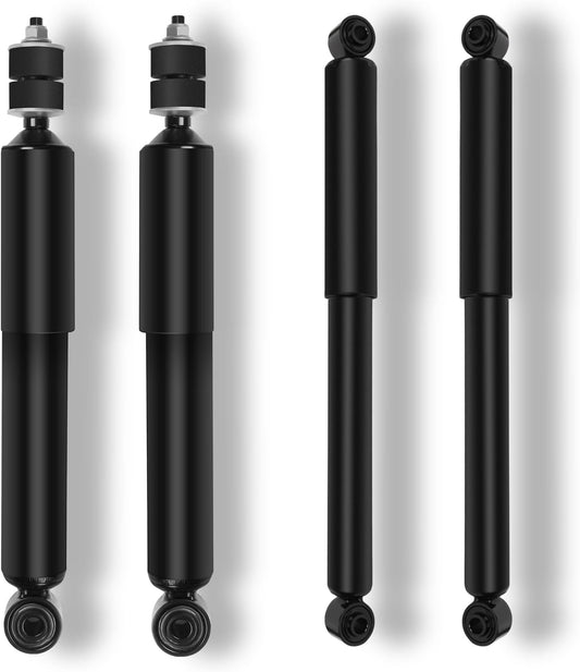 AUTOMUTO 4 Pcs Struts Shock Absorbers Fit for Chevy Silverado 3500,for Chevy Silverado 3500 HD/for GMC Sierra 3500 HD,for Chevy Suburban 2500,for GMC Sierra 3500 - OE 344383 344384 - Front Rear