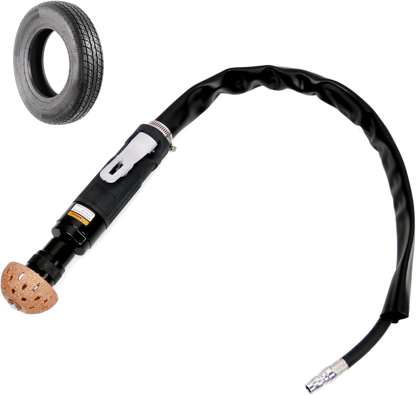 RYANSTAR RACING Tire Repair Set Includes 2500rpm Low Speed Air Tire Buffer Tire Patch Roller Tire Inner Liner Scrapper 3Pcs Tungsten Steel Buffing Wheel 42mm 55mm