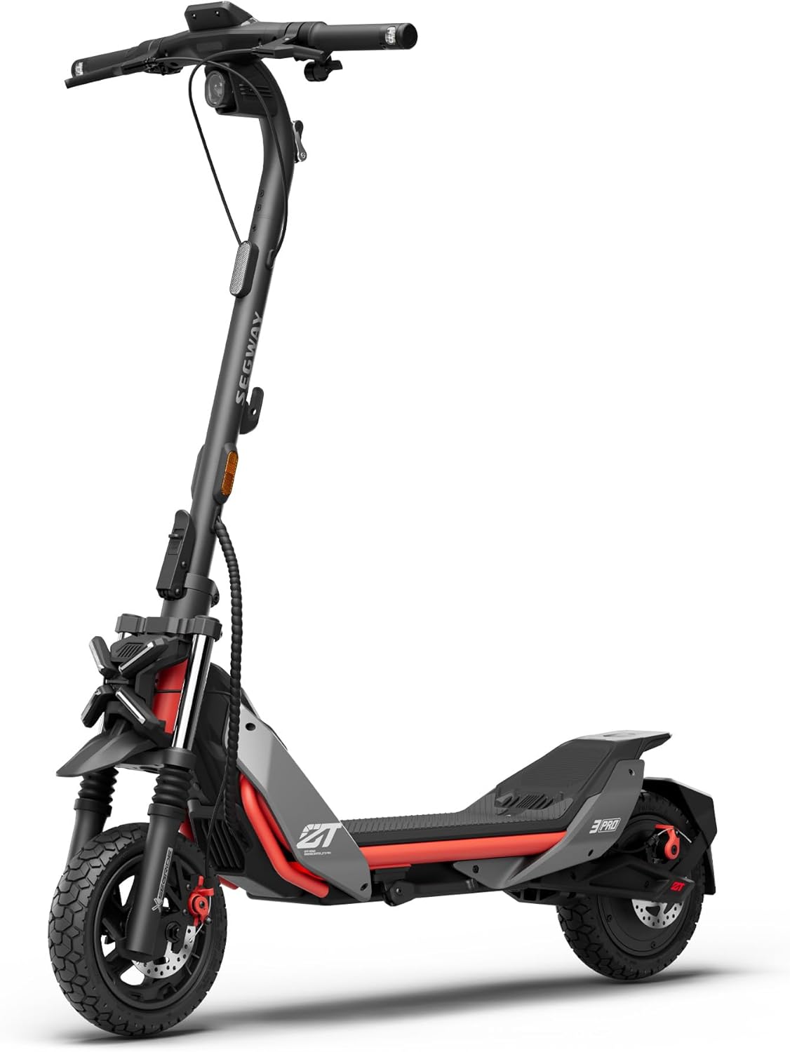 Segway ZT3 Pro Electric Scooter, Up to 24.9 MPH, 43.5-Mile Range, Dual Suspension, Flash Charge, 1600W Peak Motor, Off-Road Scooter for Adults UL Certified (UL2272/2271)