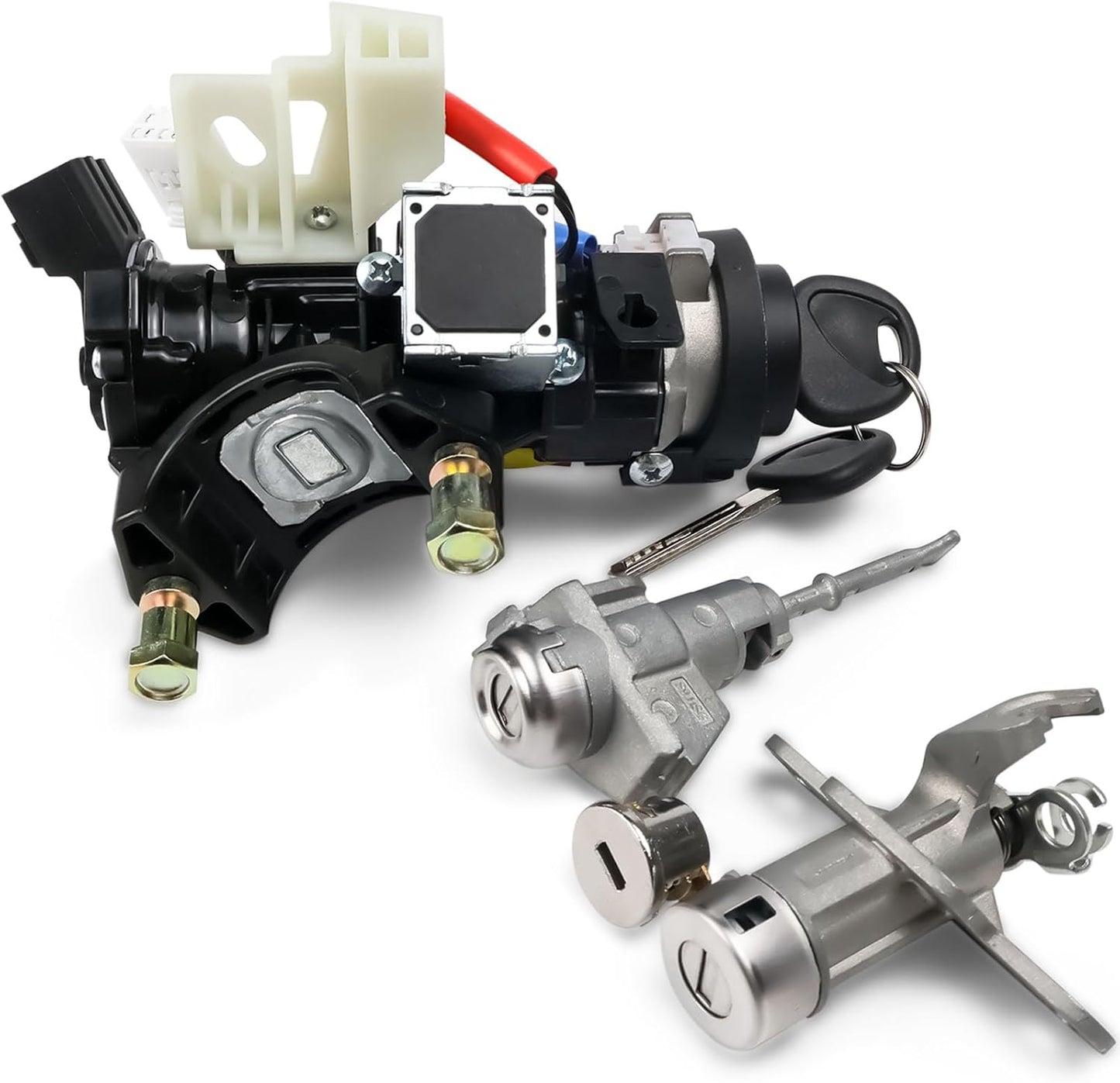 81905-2T040 Ignition Lock Switch Assembly with Door Lock Cylinder & Keys Fit for Kia Optima 2011-2015, Ignition Lock Cylinder with Housing Replace# 81970-2TA00, 81900-2TD00