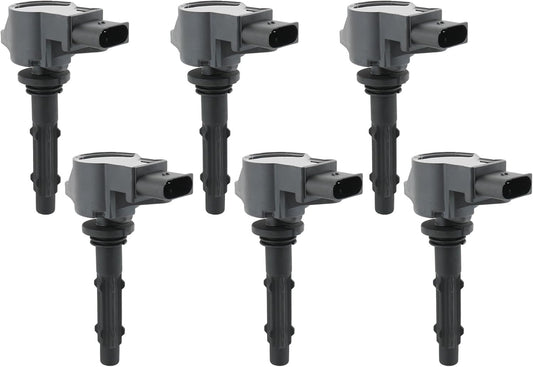 Set of 6 Ignition Coil Pack Compatible with Mercedes Benz E350 GLK350 ML350 ML450 R350 S400 C230 C280 C300 C350 CLK350 SLK280 SLK300 SLK350 V6 3.0L 3.5L Replace# UF535, UF585, C1691, 5C1748