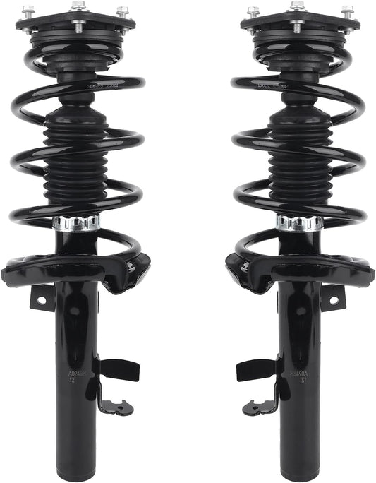 Autoround Front Complete Shock Absorber Compatible with Ford Focus 2012-2013, 172523 172522 Left & Right Struts with Coil Spring Assembly