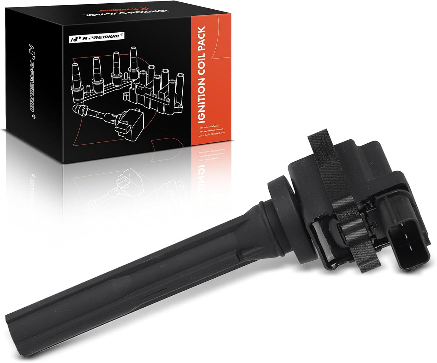 A-Premium Engine Ignition Coil Pack Compatible with Chevrolet Tracker 1999-2004 & Suzuki Aerio, Esteem, Vitara, Grand Vitara, Sidekick, XL-7, Replace# 3341077E20, UF-237, 4-PC Set