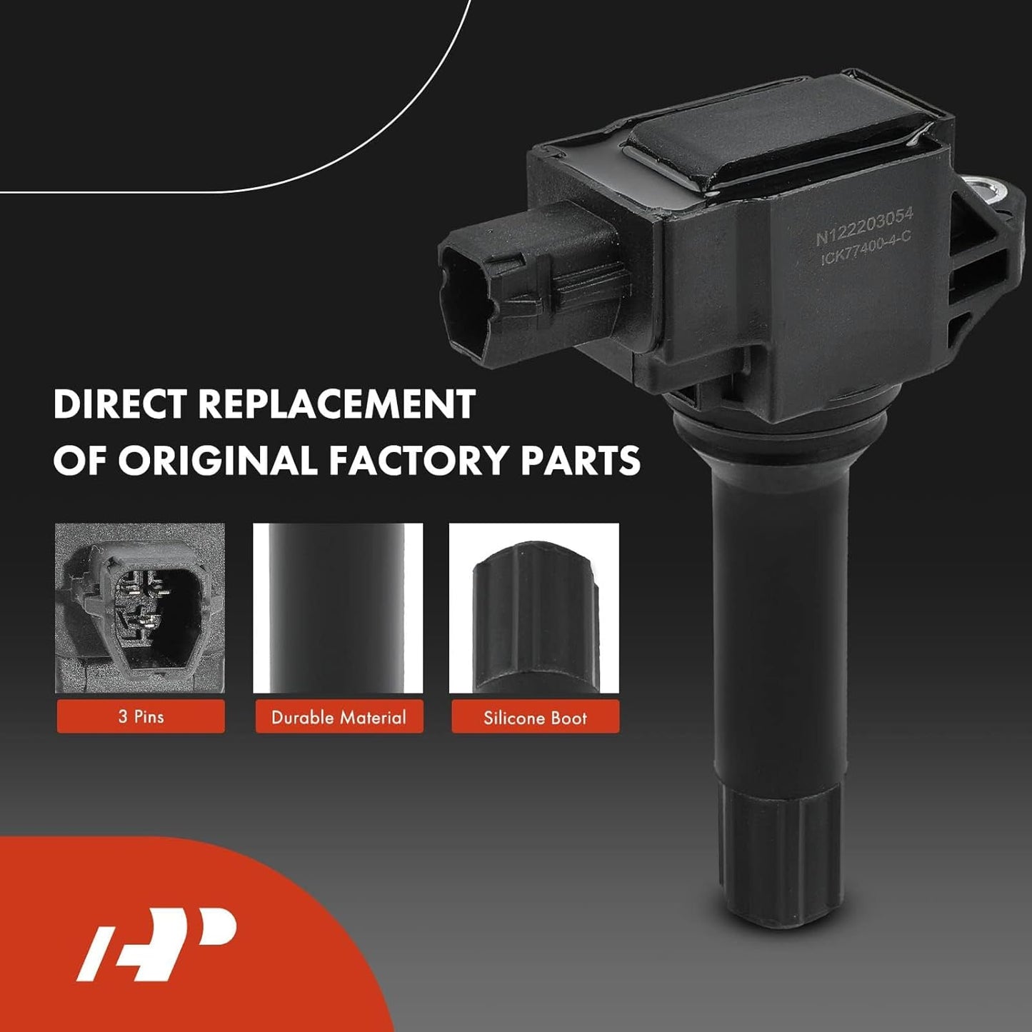 A-Premium Set of 4 Ignition Coil Pack and Iridium Spark Plugs Compatible with Subaru Outback 2015-2019 2.5L, Forester 2017-2018, Crosstrek 2016-2017, Legacy 2015-2019, XV Crosstrek 2015