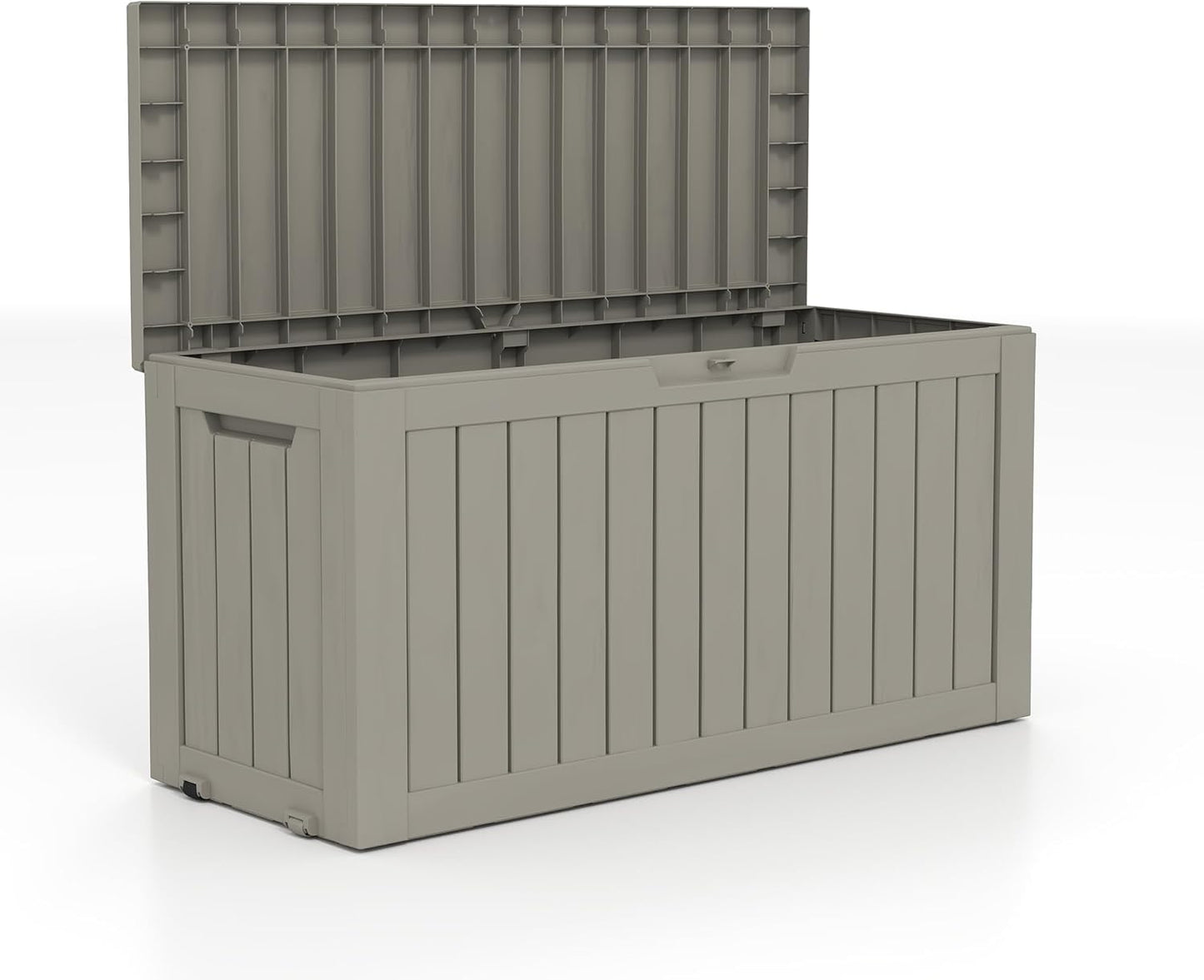 200 Gallon Outdoor Storage Box - Waterproof Patio Deck Box for Outside Deliveries, All-Weather Resin Bin with Lock for Cushions & Tools, UV-Resistant, Matte Black
