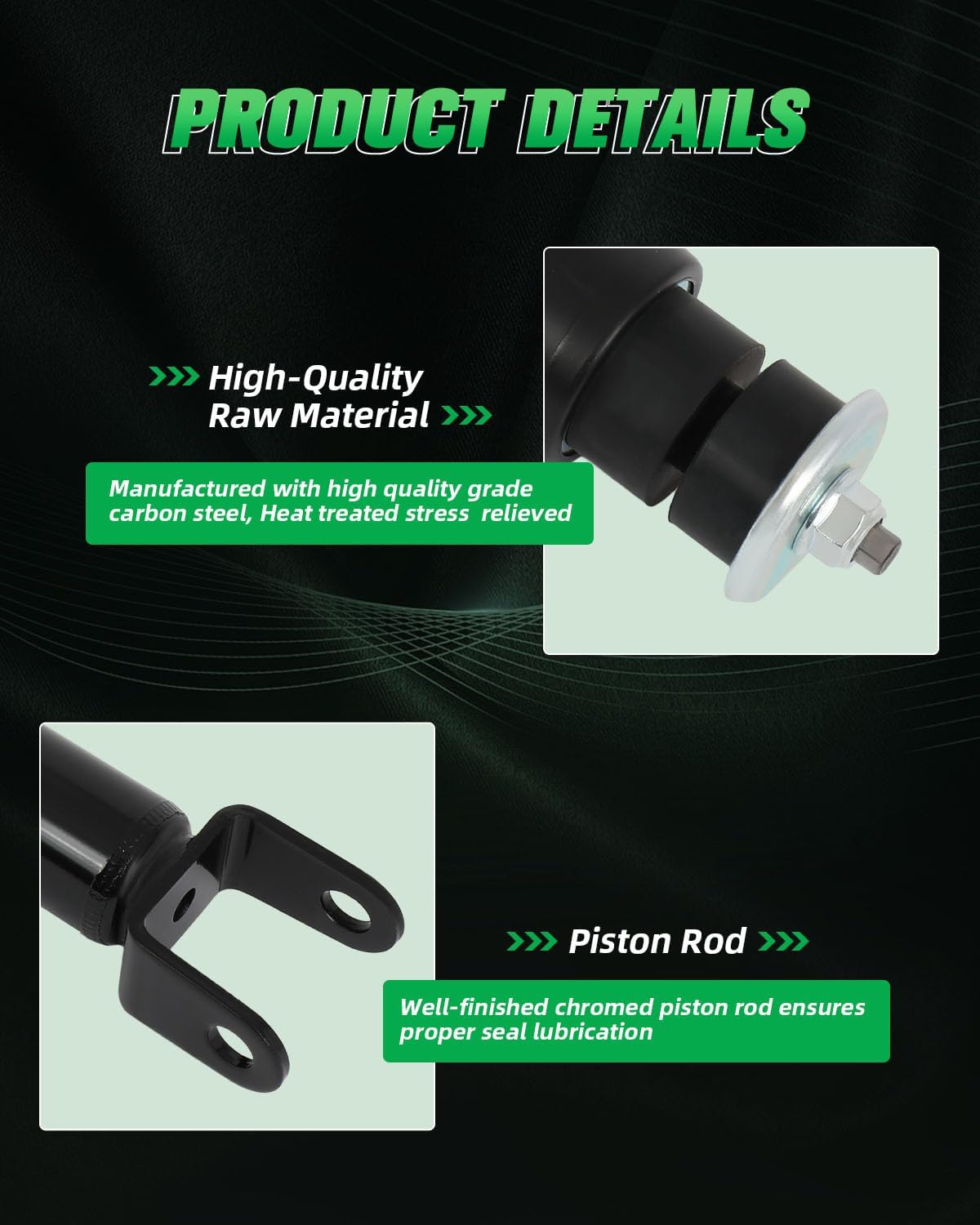 SCITOO - Rear Shock Absorber for Ford Fits 1996-2007 for Ford Taurus,1996-2005 for Mercury Sable Shocks 349168 37329 550058 Struts - 2Pc Set