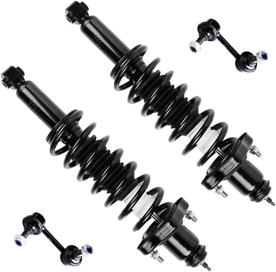 SCITOO Struts suspension kit For Jeep Compass 2007 2008 2009,For Dodge Caliber 2007 2008 2009,For Jeep Patriot 2007 2008 2009 Rear Strut Spring Assembly,Stabilizer Bar Link 4Pcs,172401 K750289