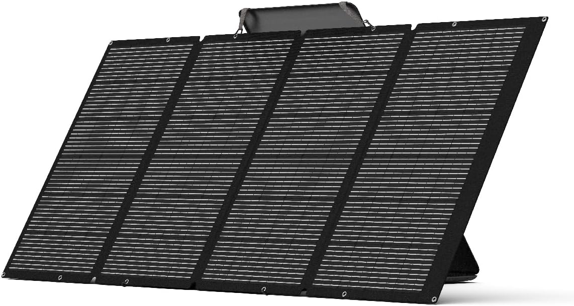 100W Portable Solar Panels, Foldable 100 Watt Solar Panel for Power Station, Folding Solar Charger with Adjustable Kickstand IP67 Waterproof & Lightweight for Camping, Outdoor, Rv