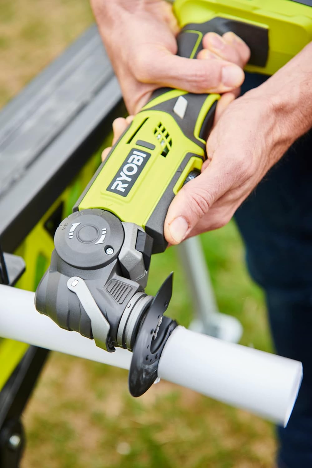 Ryobi ONE+ R18MT-0 18V Cordless Multi Tool (Zero Tool), Hyper Green