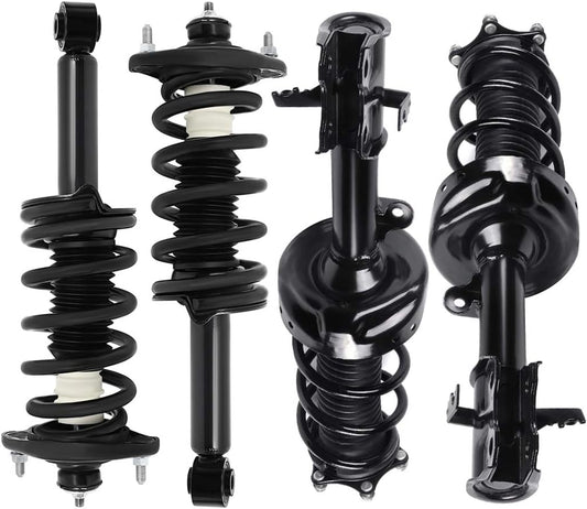 SCITOO Complete Strut Shock Coil Spring Assembly Kit Fit for 2012-2014 for Honda CR-V (Front and Rear Pair)