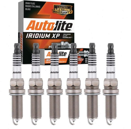 6 pc Autolite Iridium XP Spark Plugs compatible with Dodge Grand Caravan 2011-2019